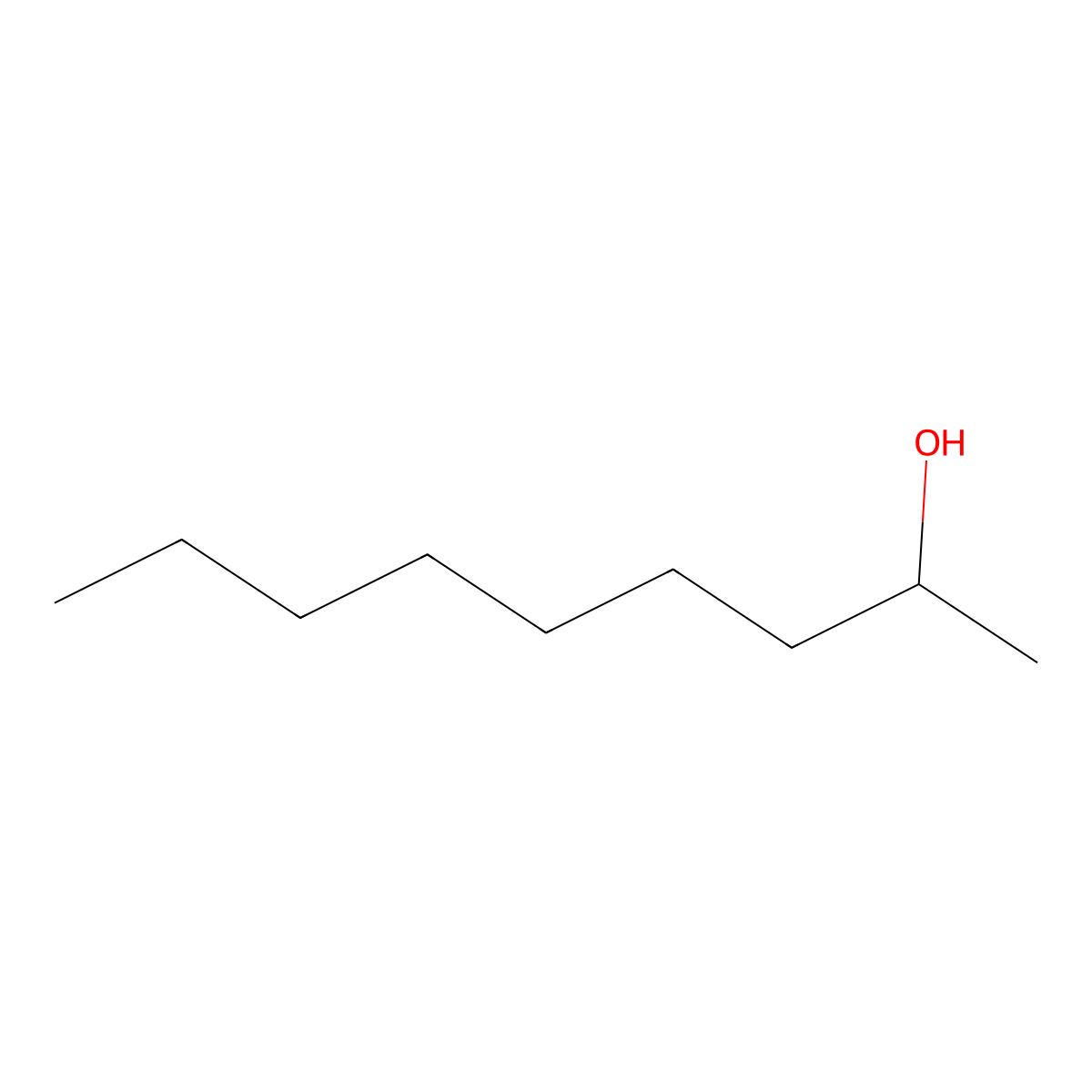2-Nonanol molecular structure, CAS 628-99-9