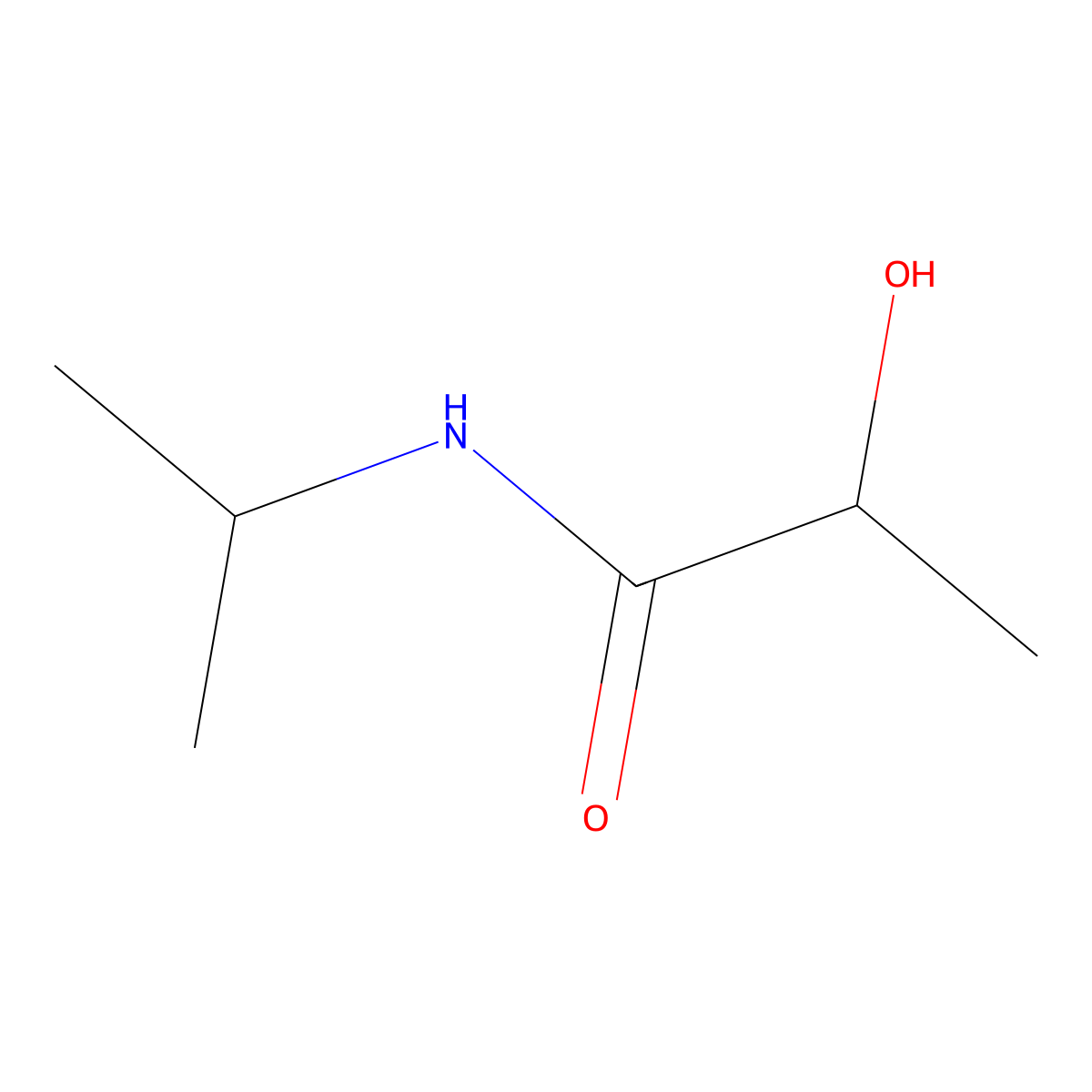 2-Hydroxy-n-(propan-2-yl)propanamide molecular structure, CAS 6280-17-7