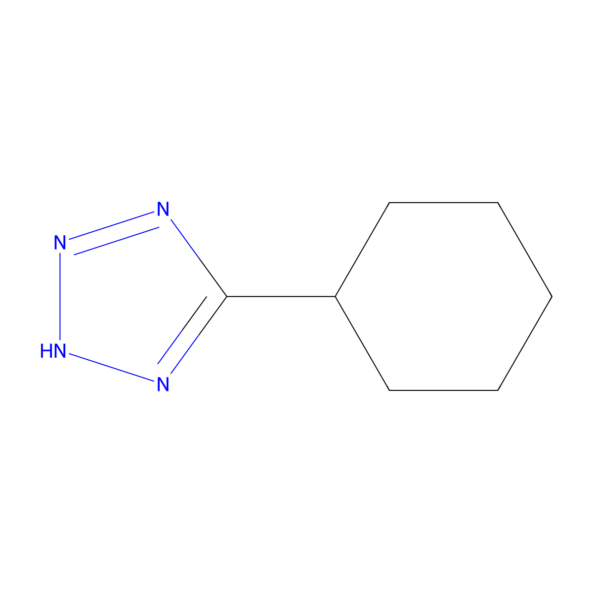 5-Cyclohexyl-2h-tetrazole molecular structure, CAS 6280-34-8