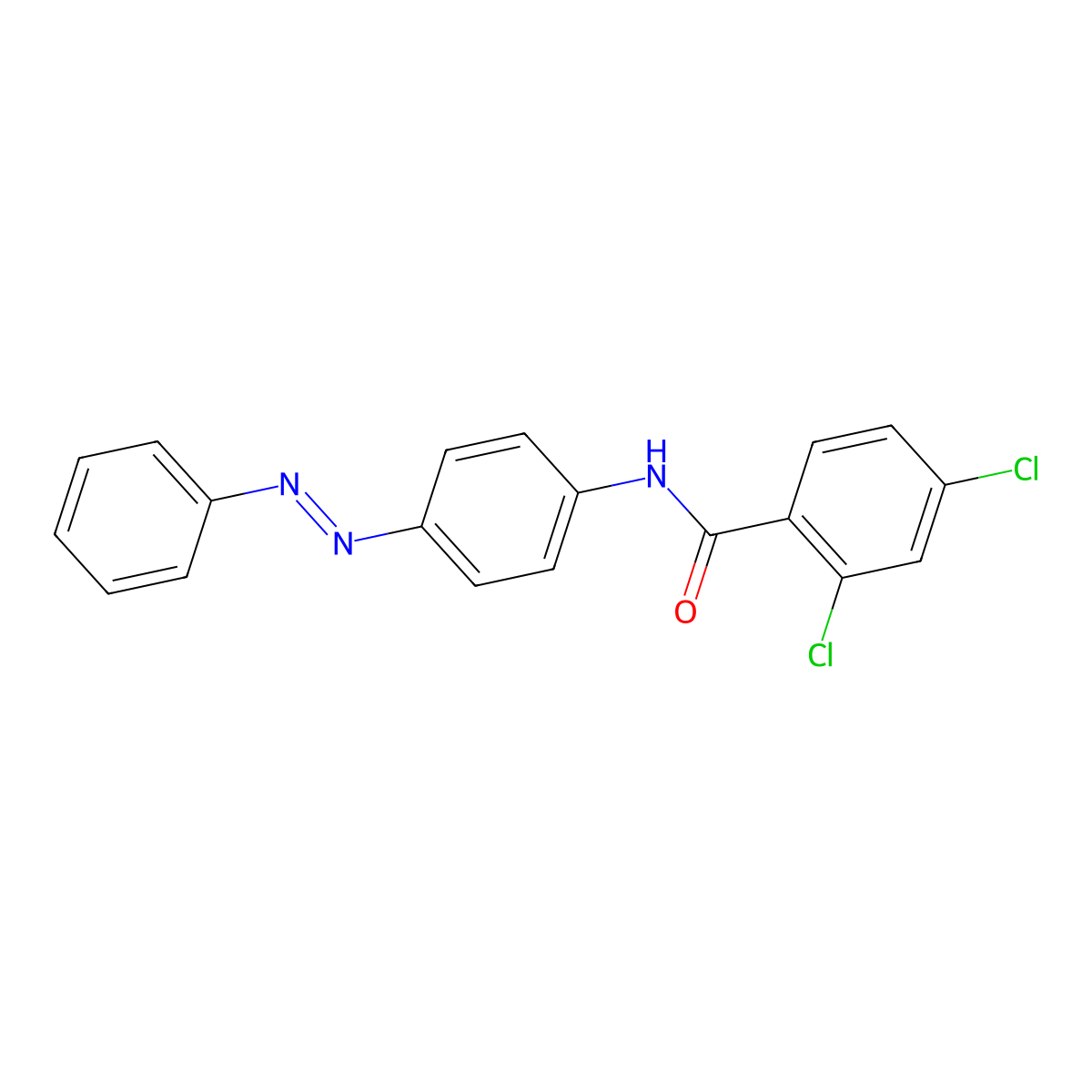 2,4-dichloro-N-[4-(phenyldiazenyl)phenyl]benzamide molecular structure, CAS 6280-58-6