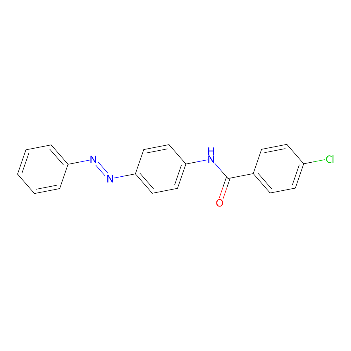 4-Chloro-4'-(phenylazo)benzanilide molecular structure, CAS 6280-59-7