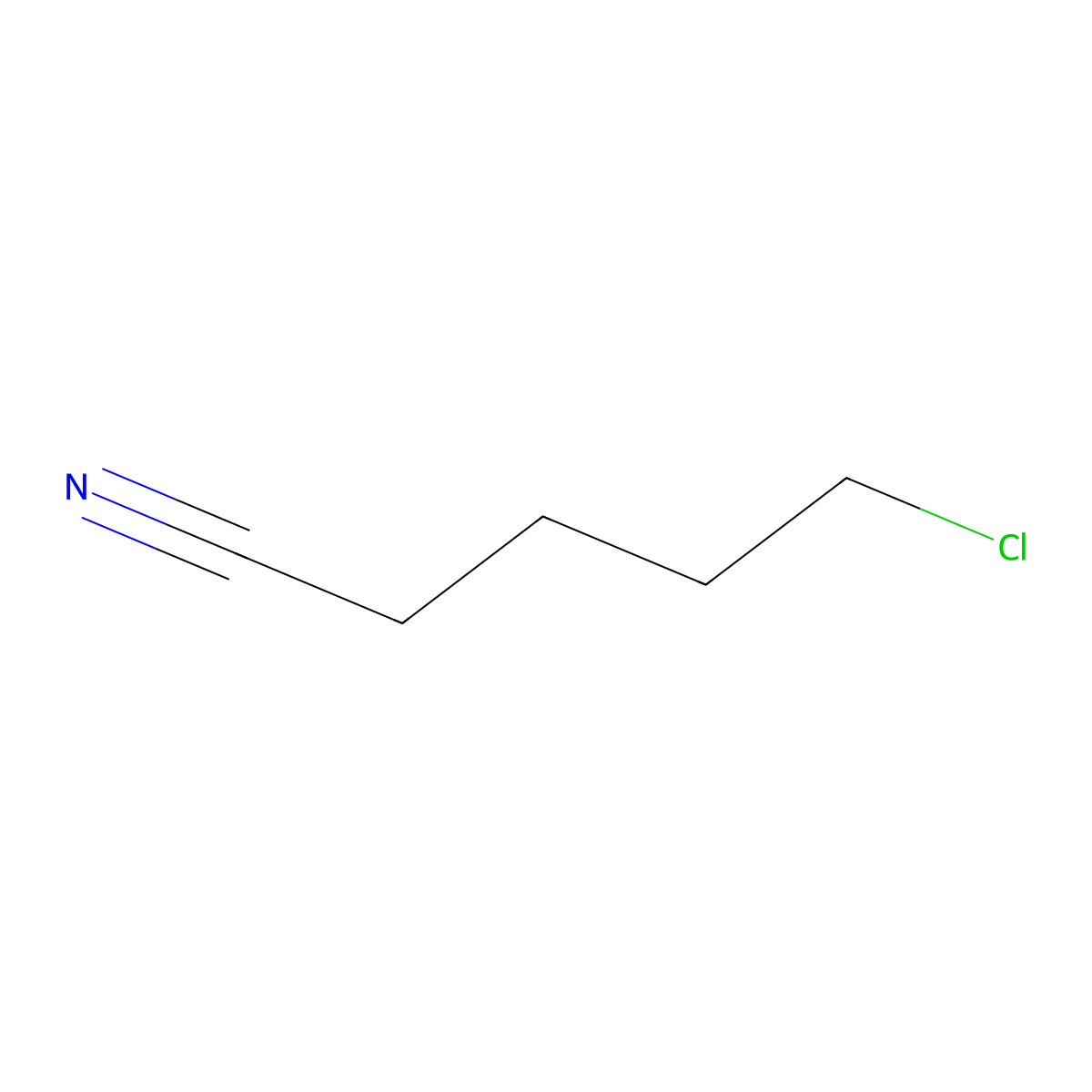 5-Chlorovaleronitrile molecular structure, CAS 6280-87-1