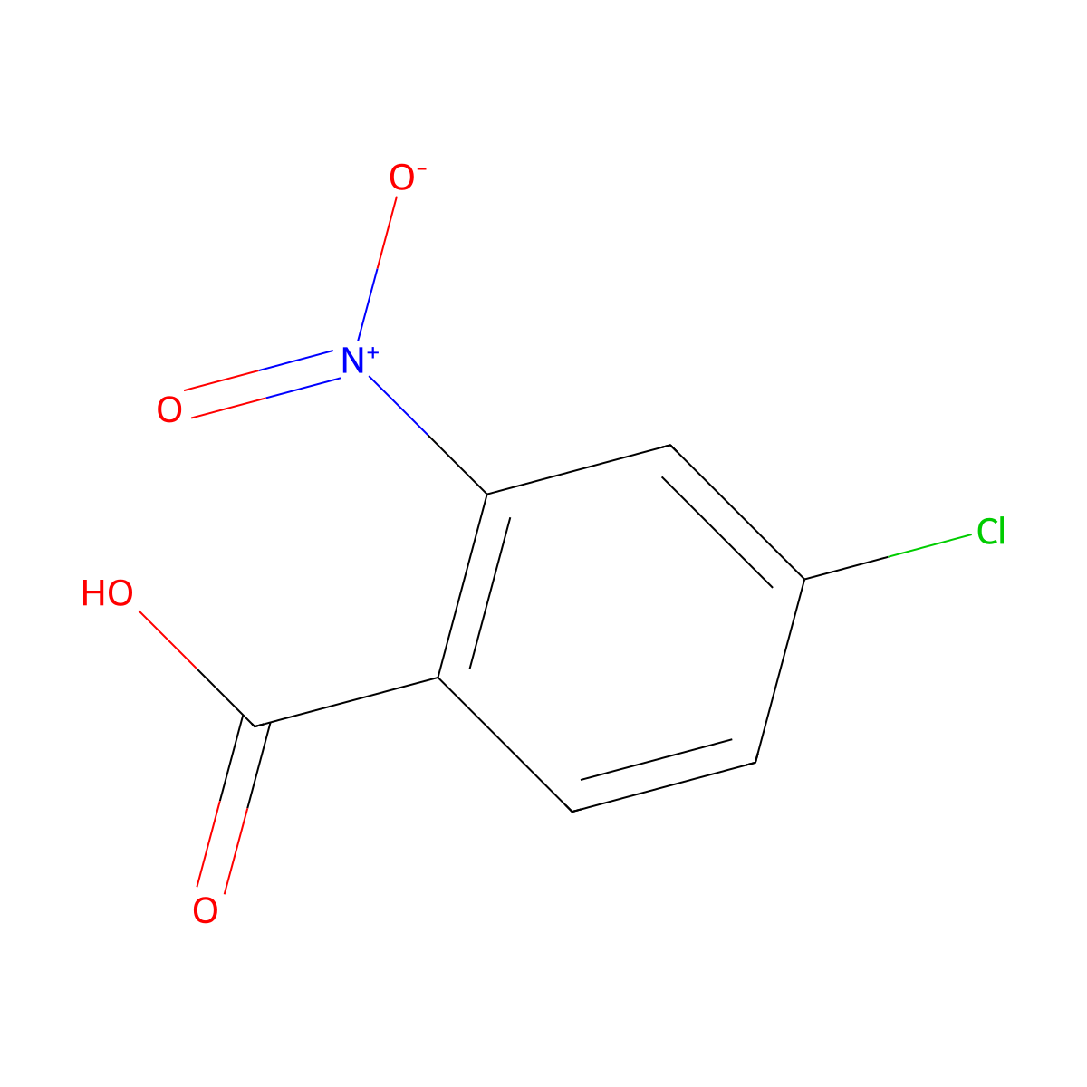 4-Chloro-2-nitrobenzoic acid molecular structure, CAS 6280-88-2