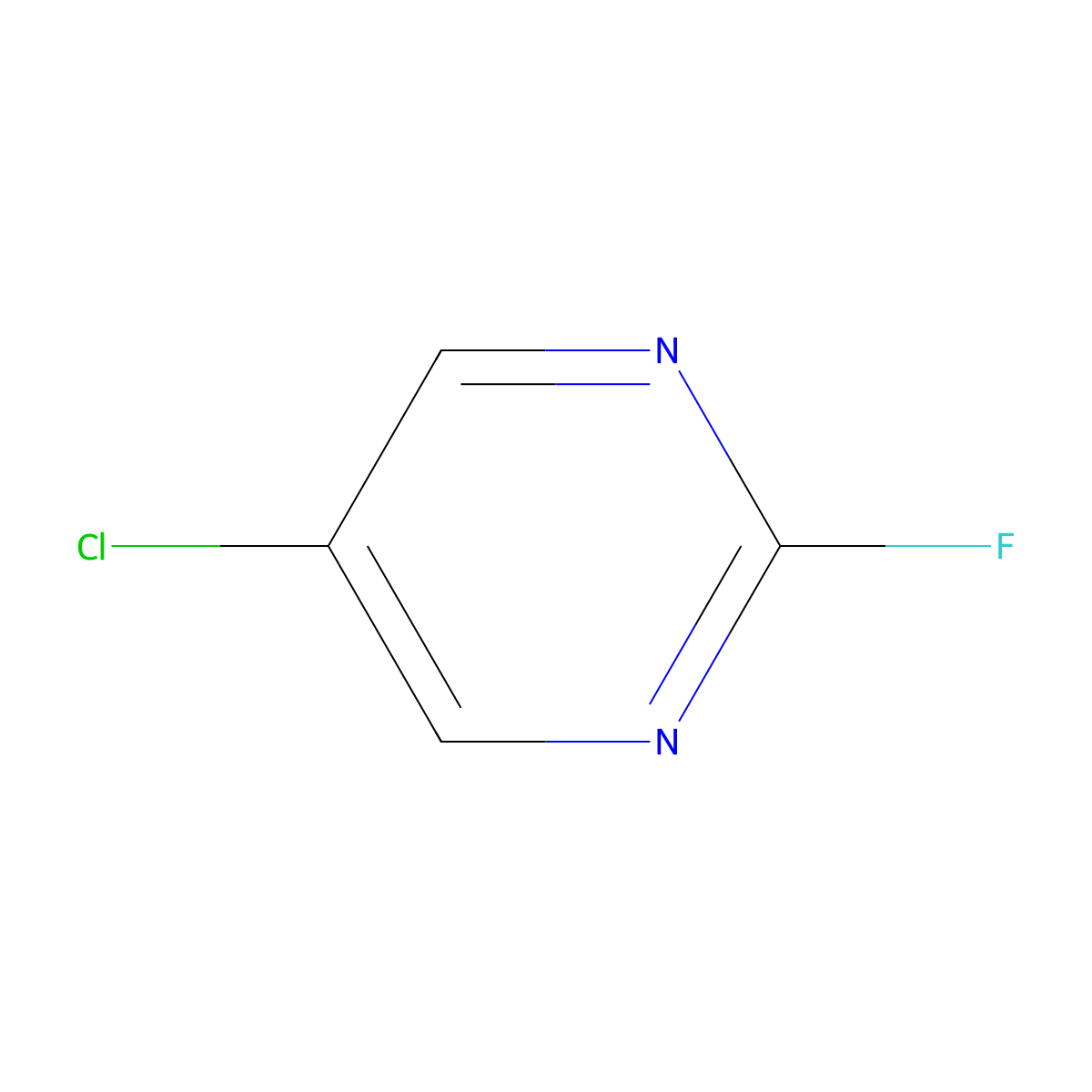5-Chloro-2-fluoropyrimidine molecular structure, CAS 62802-37-3