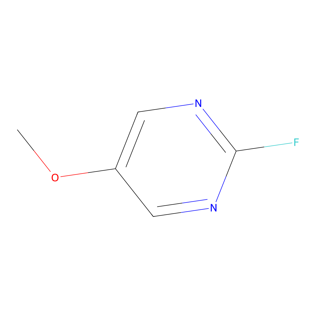 2-Fluoro-5-methoxypyrimidine molecular structure, CAS 62802-39-5