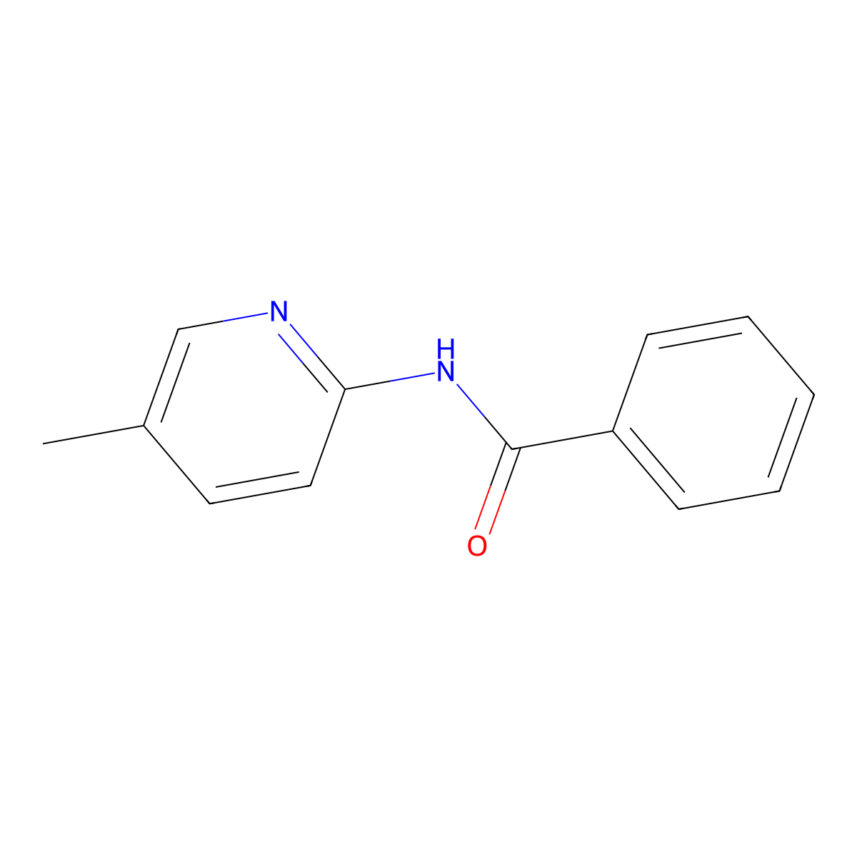 N-(5-Methylpyridin-2-yl)benzamide molecular structure, CAS 62802-73-7