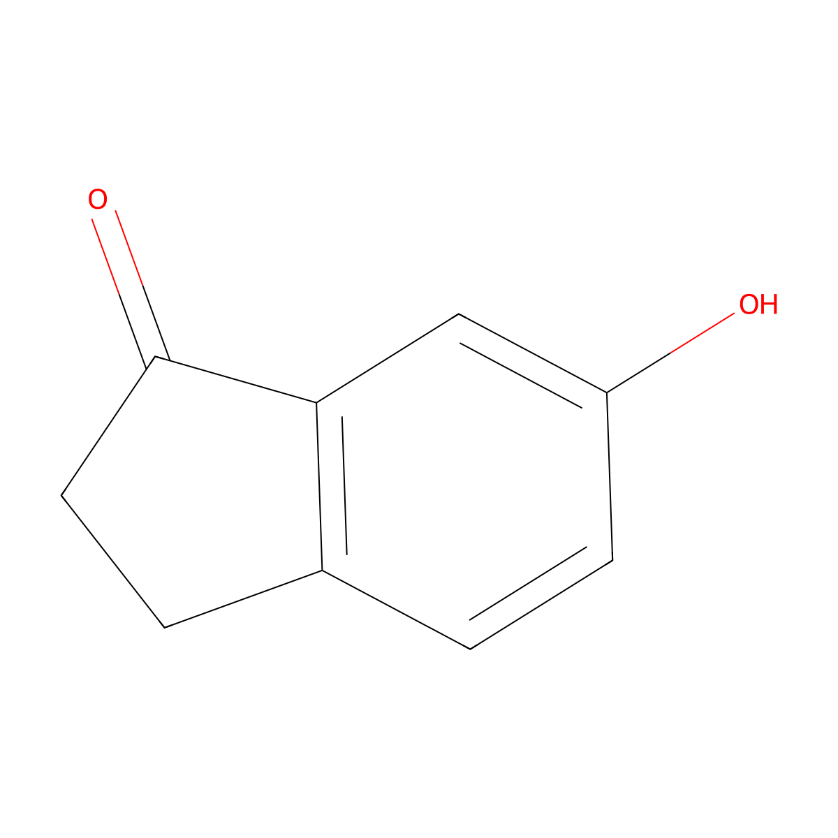 6-Hydroxy-1-indanone molecular structure, CAS 62803-47-8