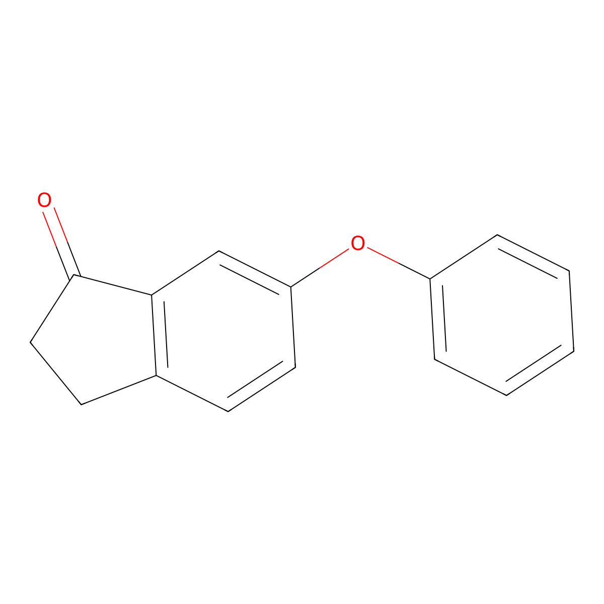 6-phenoxy-2,3-dihydro-1H-inden-1-one molecular structure, CAS 62803-59-2