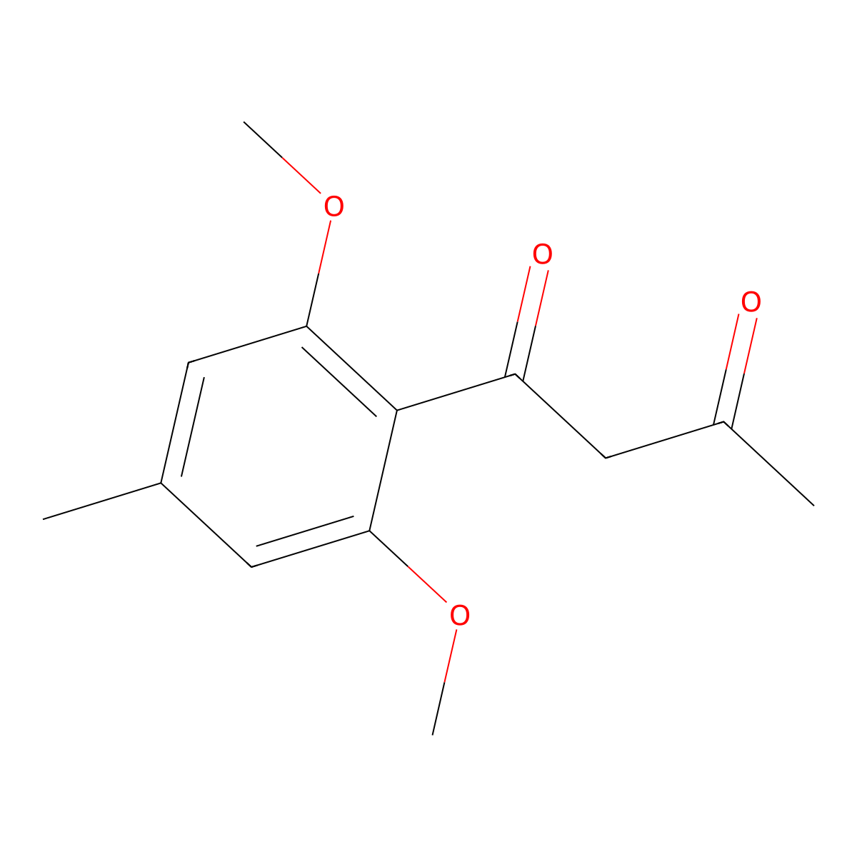 1-(2,6-Dimethoxy-4-methylphenyl)butane-1,3-dione molecular structure, CAS 62806-13-7