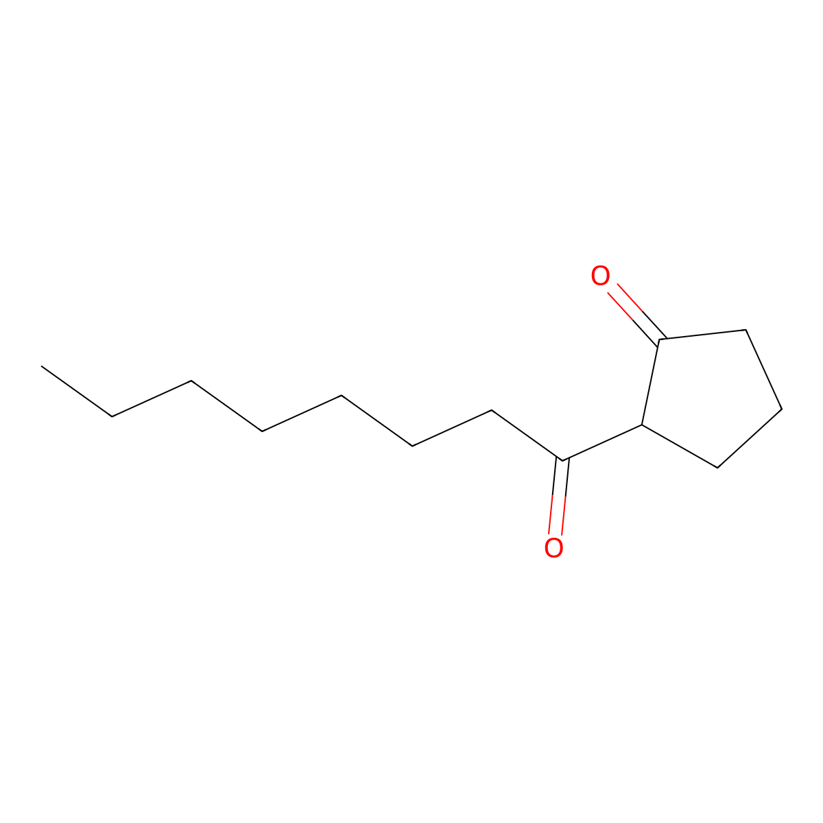 2-Octanoylcyclopentan-1-one molecular structure, CAS 62808-72-4