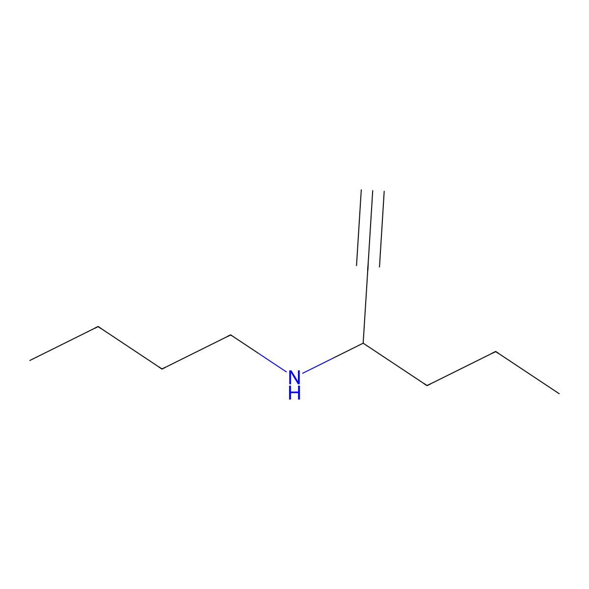 N-butylhex-1-yn-3-amine molecular structure, CAS 6281-06-7