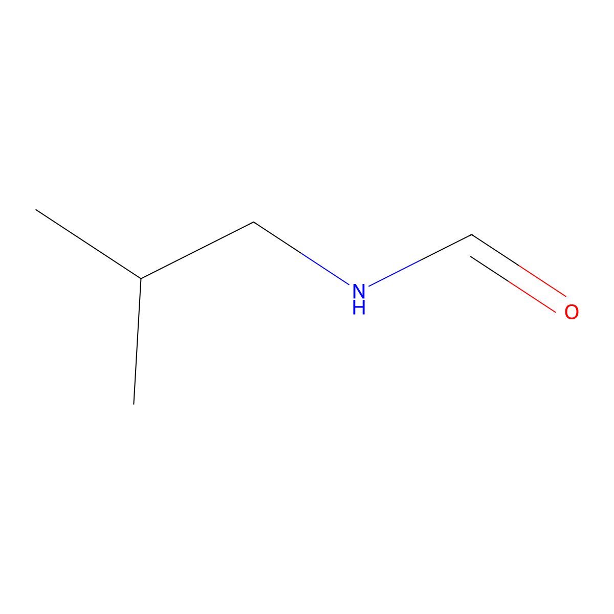 N-Isobutylformamide molecular structure, CAS 6281-96-5