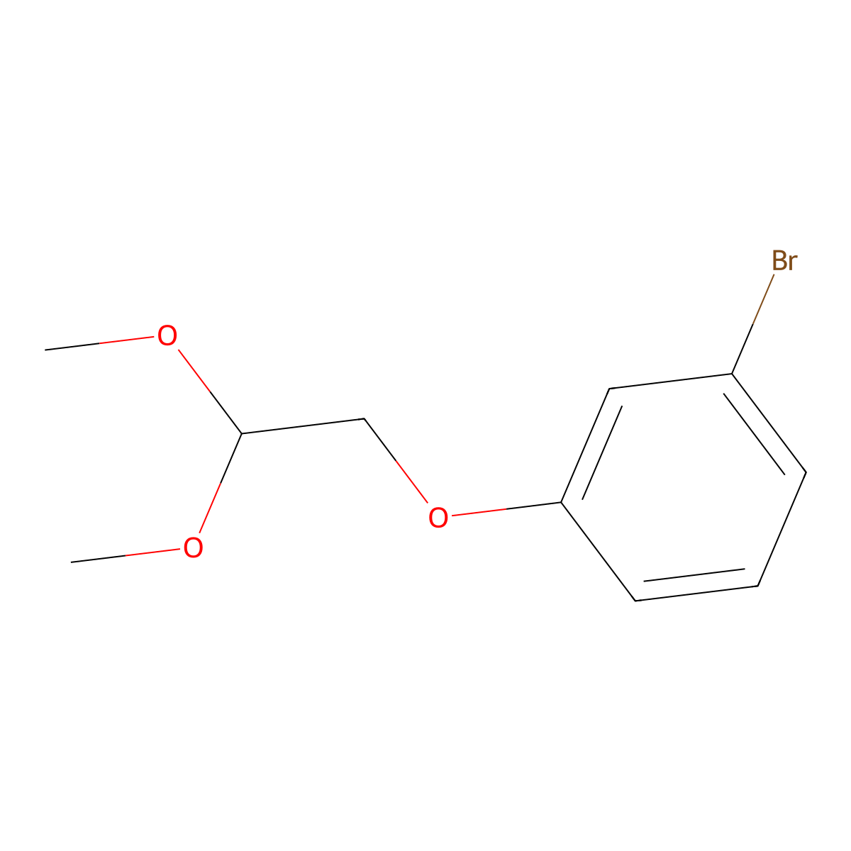 1-Bromo-3-(2,2-dimethoxyethoxy)benzene molecular structure, CAS 62810-43-9