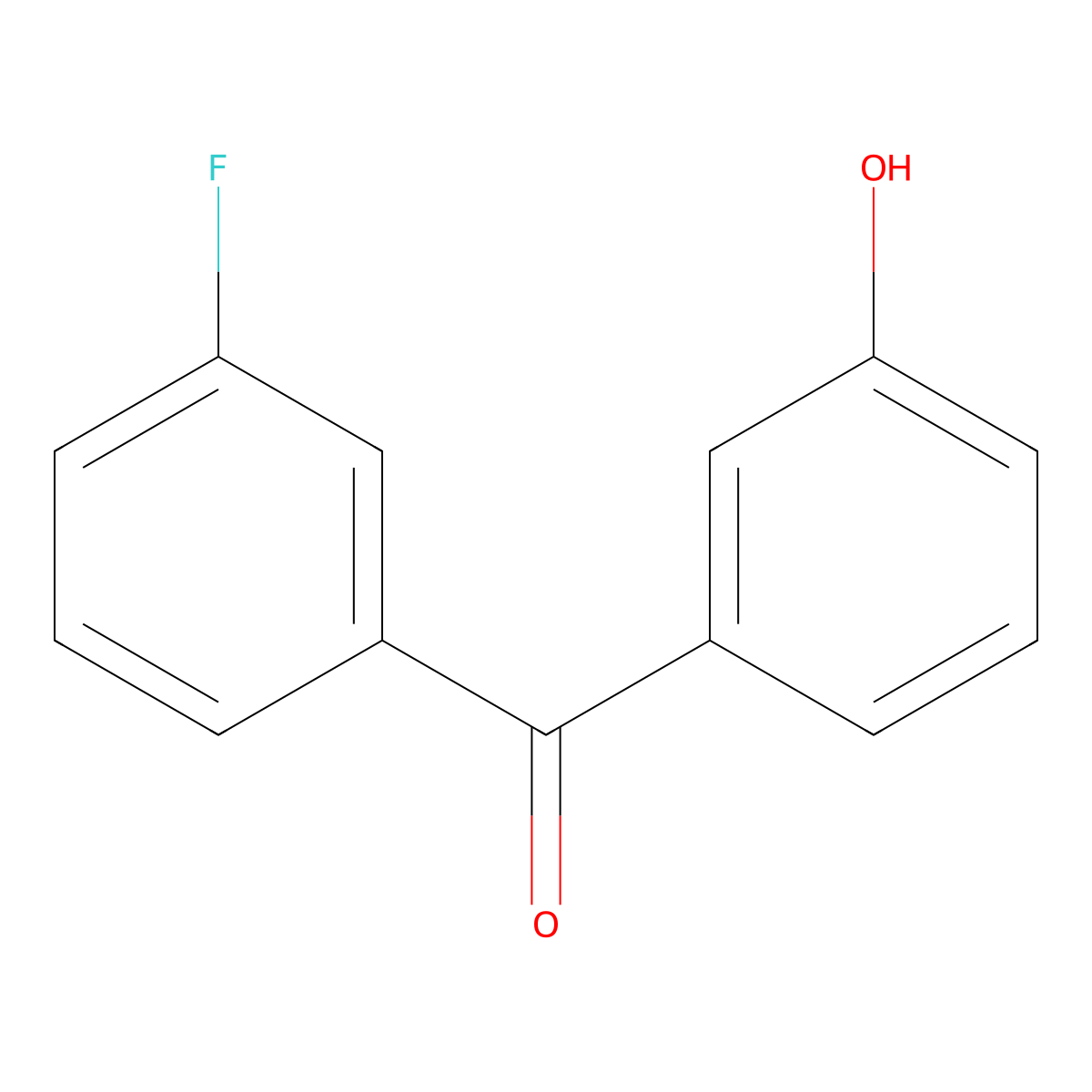 (3-Fluorophenyl)(3-hydroxyphenyl)methanone molecular structure, CAS 62810-55-3