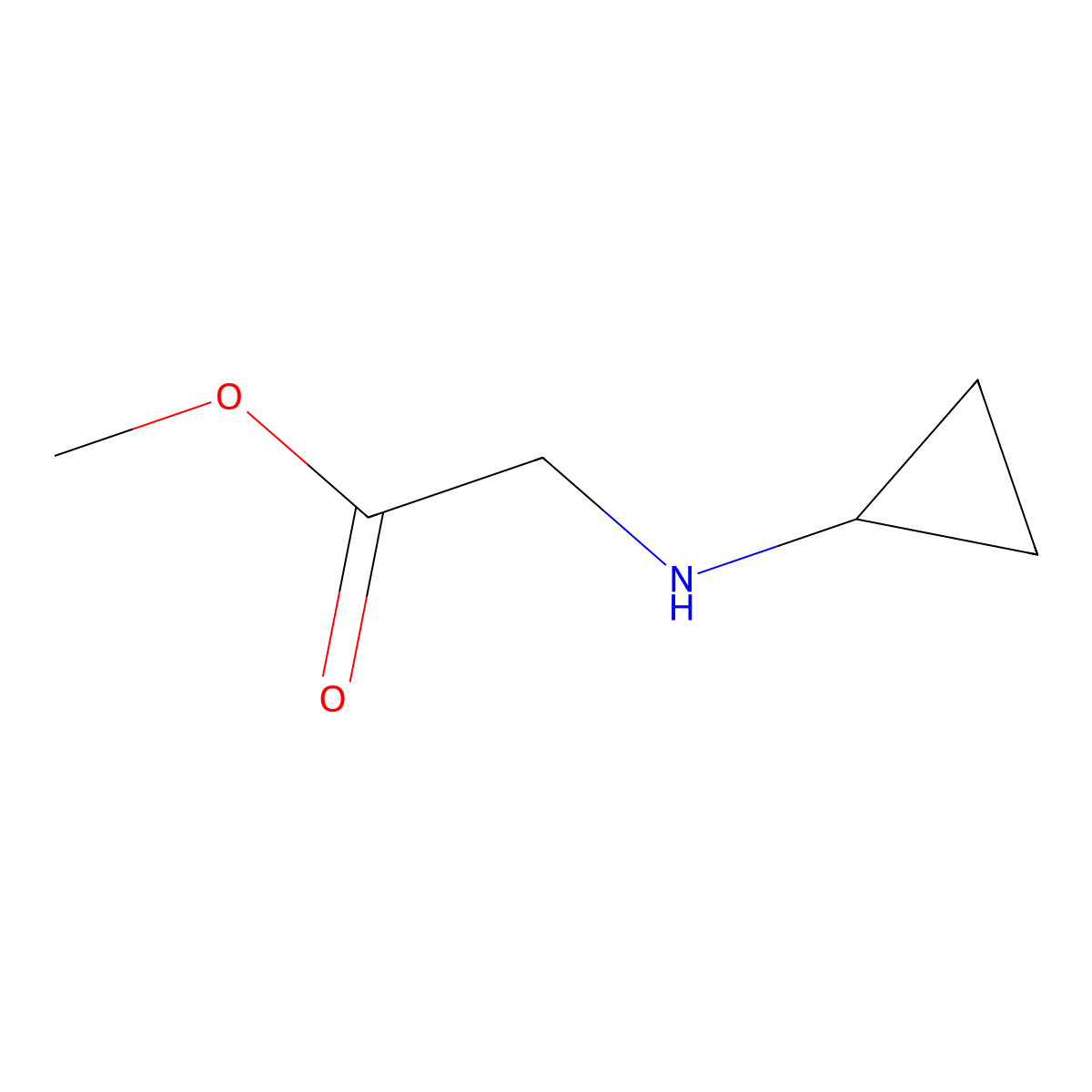 Methyl 2-(cyclopropylamino)acetate molecular structure, CAS 62813-05-2