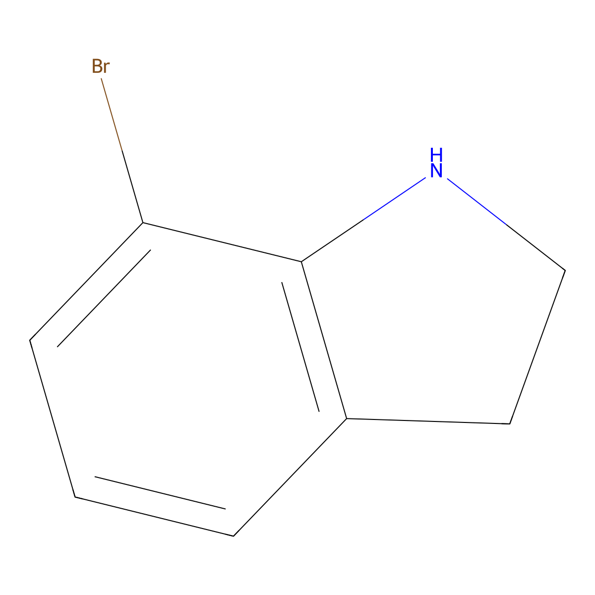 7-Bromoindoline molecular structure, CAS 62813-85-8