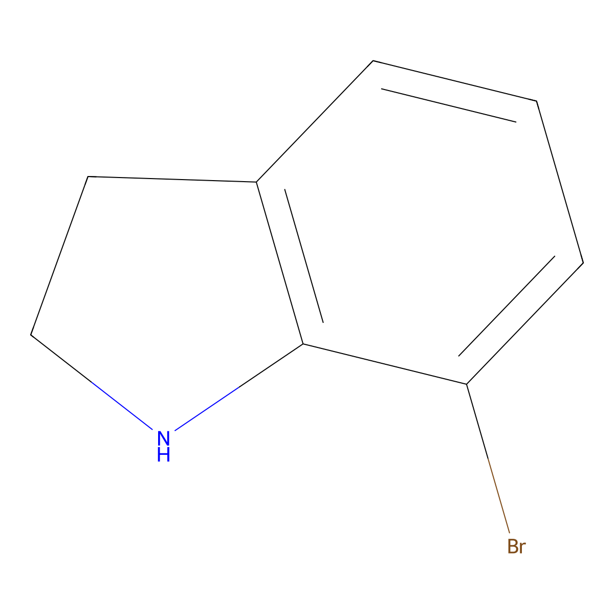 7-Bromoindoline molecular structure, CAS 62813-85-8