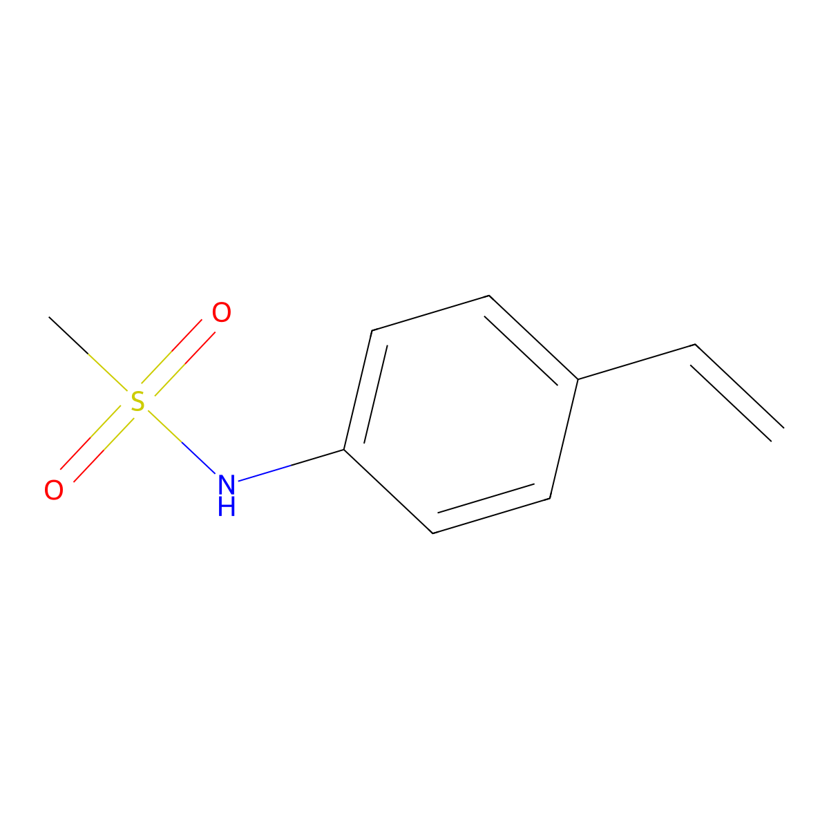 N-(4-EThenylphenyl)methanesulfonamide molecular structure, CAS 62814-33-9