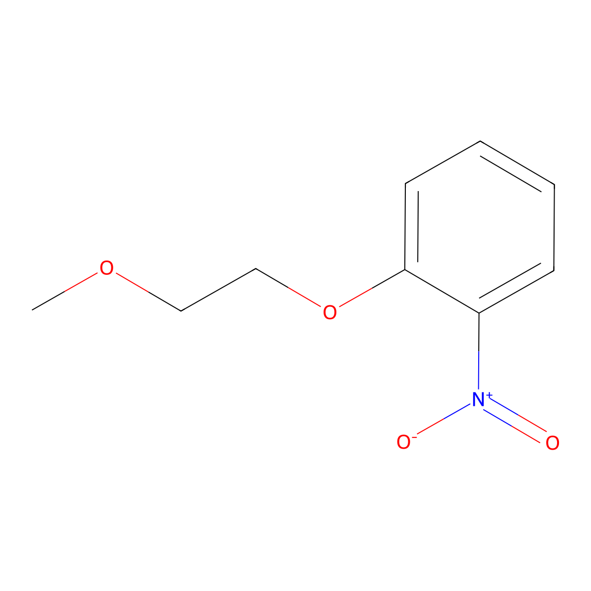 1-(2-Methoxyethoxy)-2-nitrobenzene molecular structure, CAS 62819-95-8