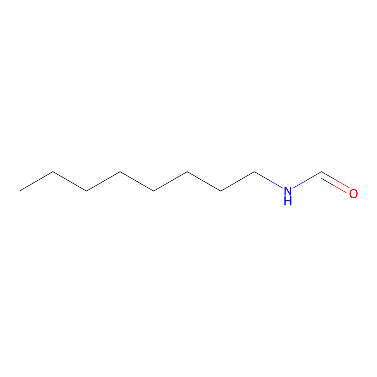 N-Octylformamide molecular structure, CAS 6282-06-0
