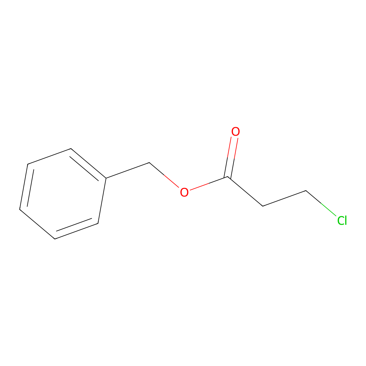 Benzyl 3-chloropropanoate molecular structure, CAS 6282-07-1