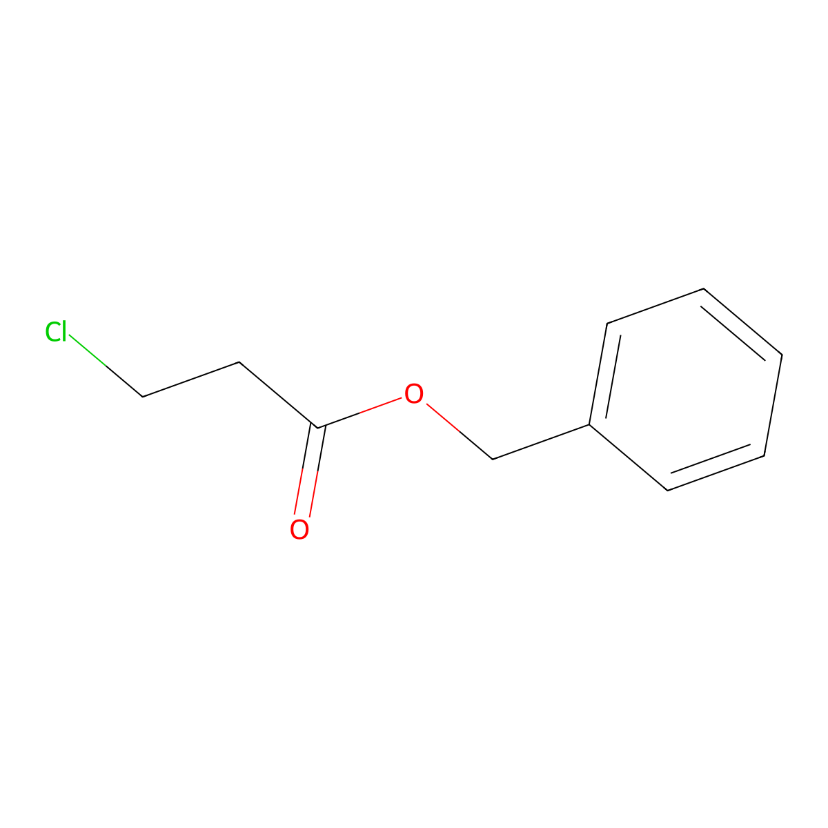 Benzyl 3-chloropropanoate molecular structure, CAS 6282-07-1