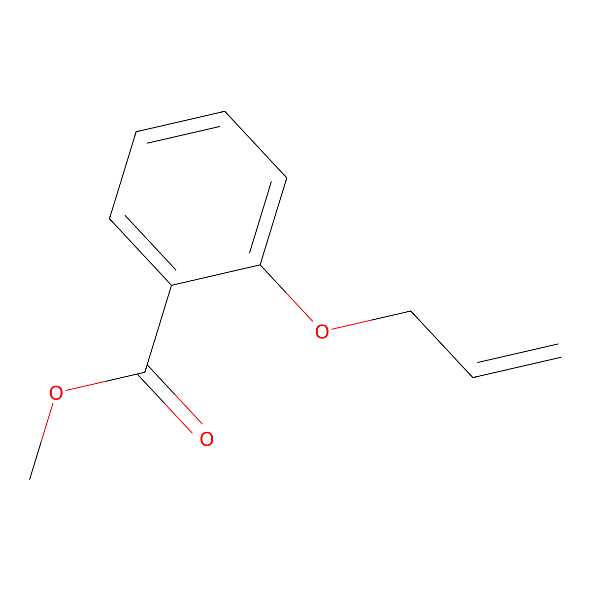Methyl 2-(prop-2-en-1-yloxy)benzoate molecular structure, CAS 6282-42-4