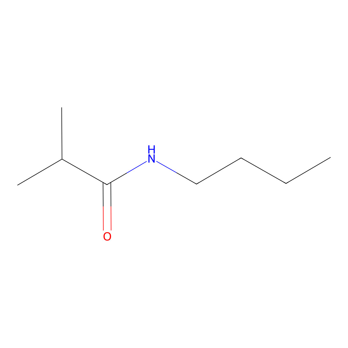 n-Butyl-2-methylpropanamide molecular structure, CAS 6282-85-5