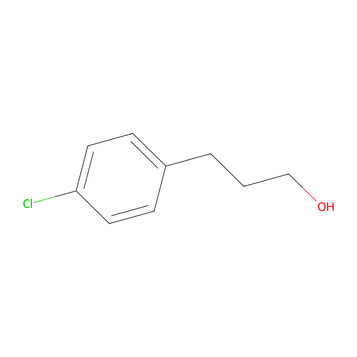 4-Chlorobenzenepropanol molecular structure, CAS 6282-88-8