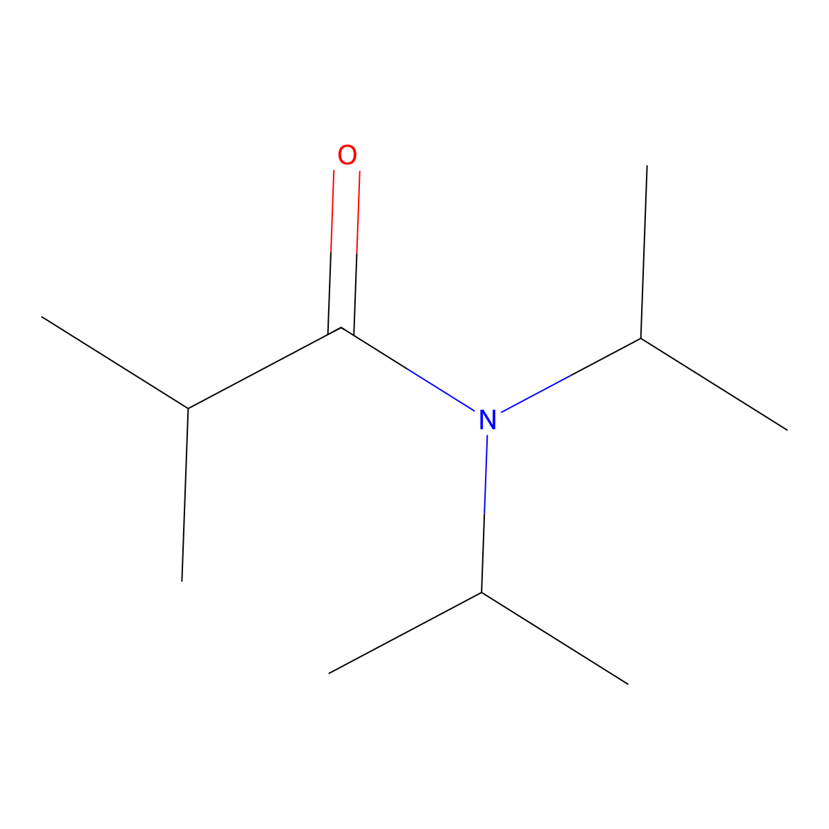 N,N-Diisopropyl-2-methylpropanamide molecular structure, CAS 6282-98-0