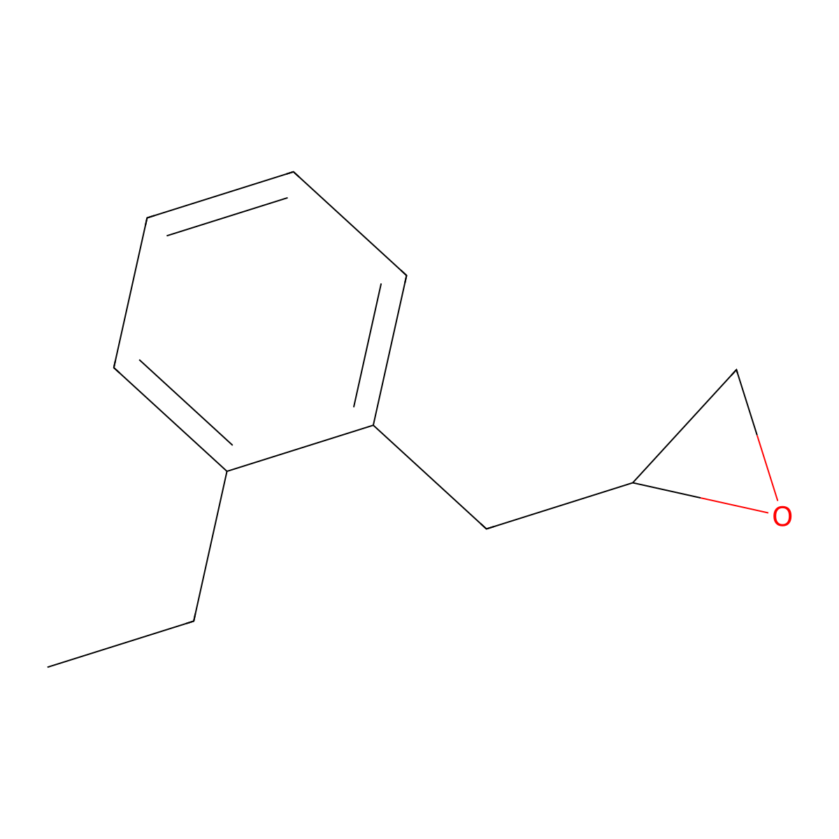 2-[(2-Ethylphenyl)methyl]oxirane molecular structure, CAS 62826-23-7