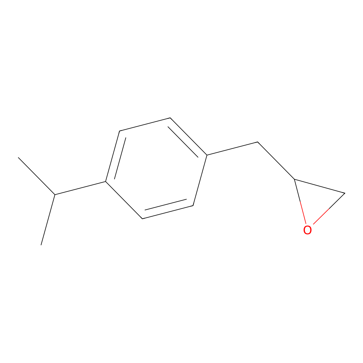 2-{[4-(Propan-2-yl)phenyl]methyl}oxirane molecular structure, CAS 62826-27-1