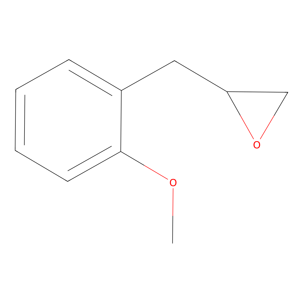 ((2-Methoxyphenyl)methyl)oxirane molecular structure, CAS 62826-28-2