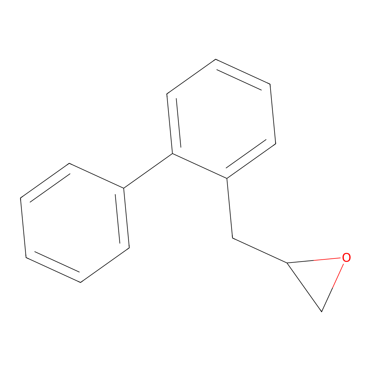2-[(2-Phenylphenyl)methyl]oxirane molecular structure, CAS 62826-35-1