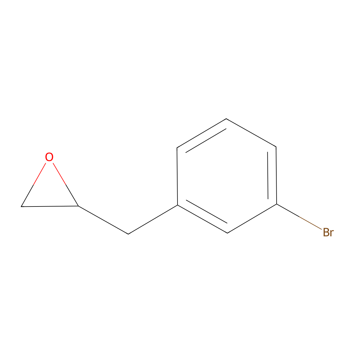 2-[(3-Bromophenyl)methyl]oxirane molecular structure, CAS 62826-43-1