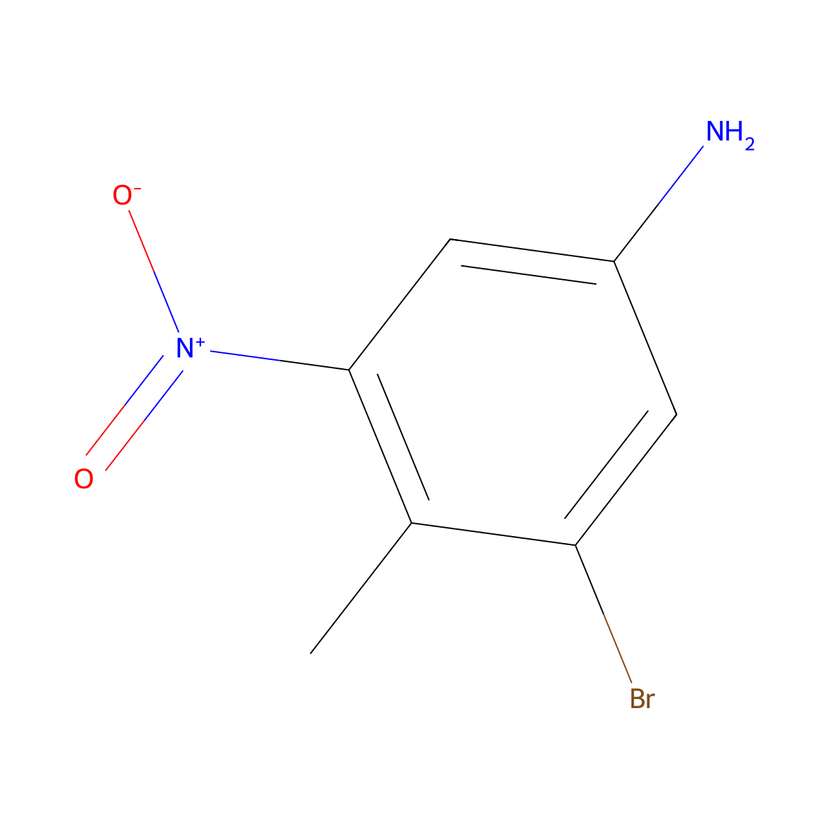 3-Bromo-4-methyl-5-nitroaniline molecular structure, CAS 62827-39-8