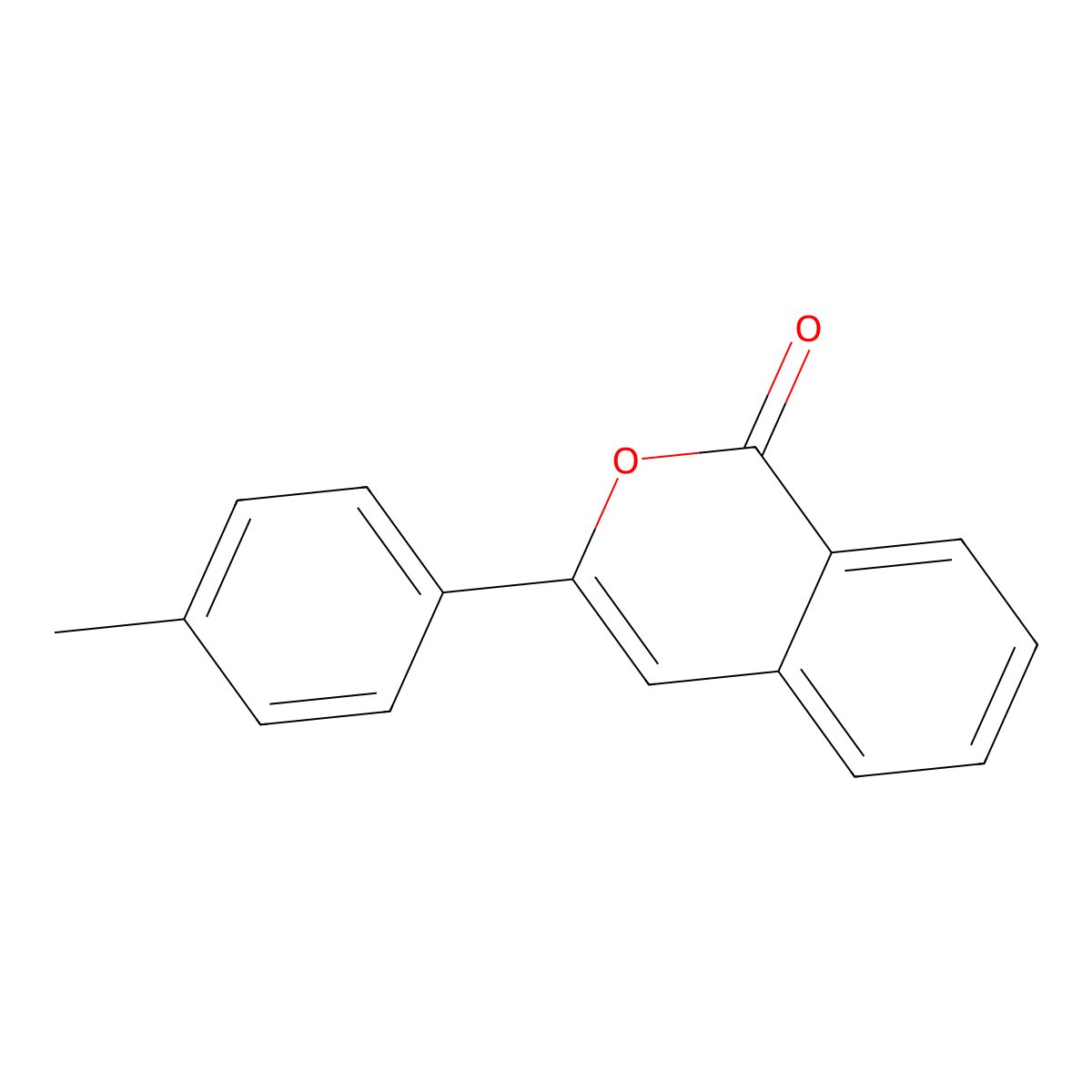 3-(4-Methylphenyl)-1H-2-benzopyran-1-one molecular structure, CAS 62827-73-0