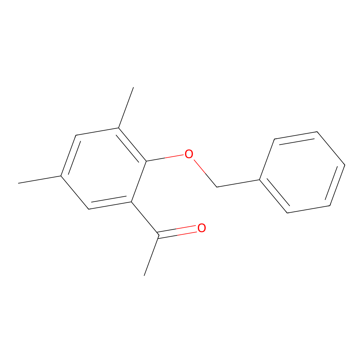 1-[2-(Benzyloxy)-3,5-dimethylphenyl]ethan-1-one molecular structure, CAS 628291-34-9