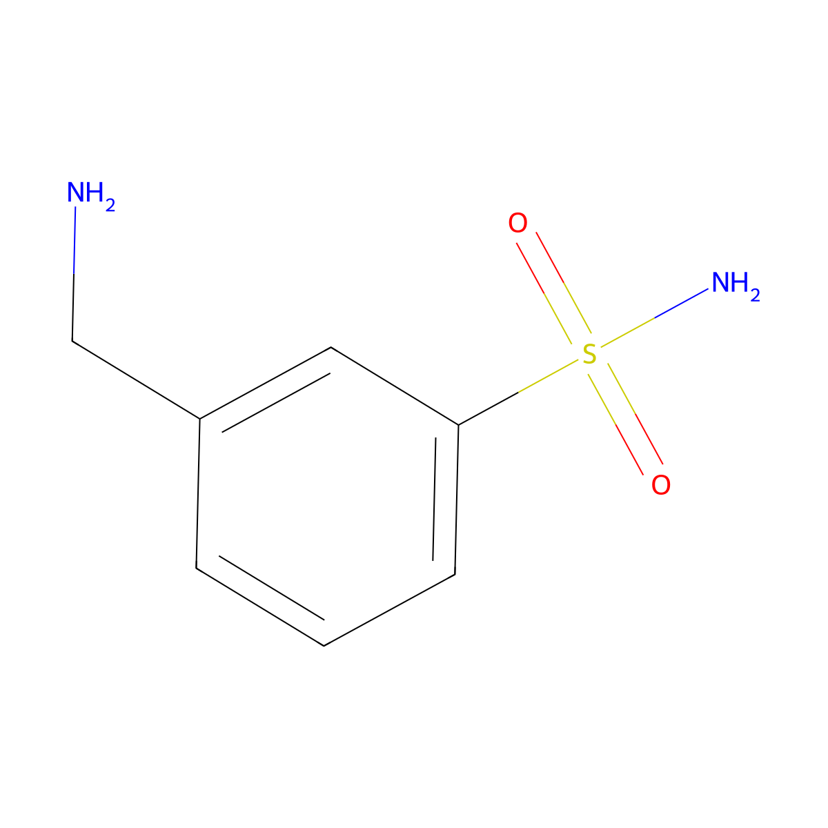 3-(Aminomethyl)benzene-1-sulfonamide molecular structure, CAS 628298-58-8