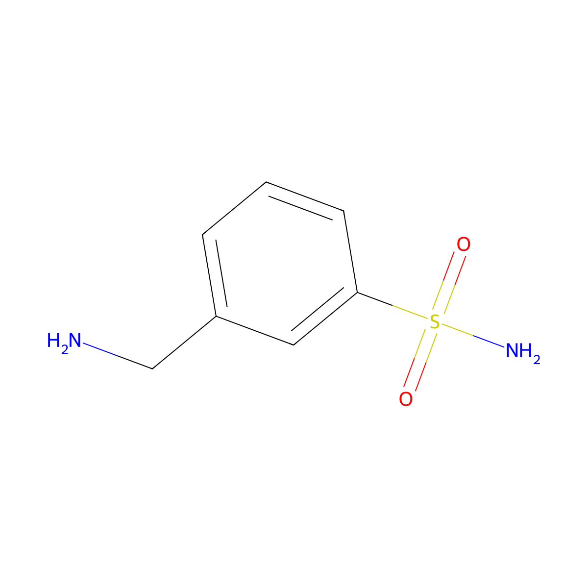 3-(Aminomethyl)benzene-1-sulfonamide molecular structure, CAS 628298-58-8