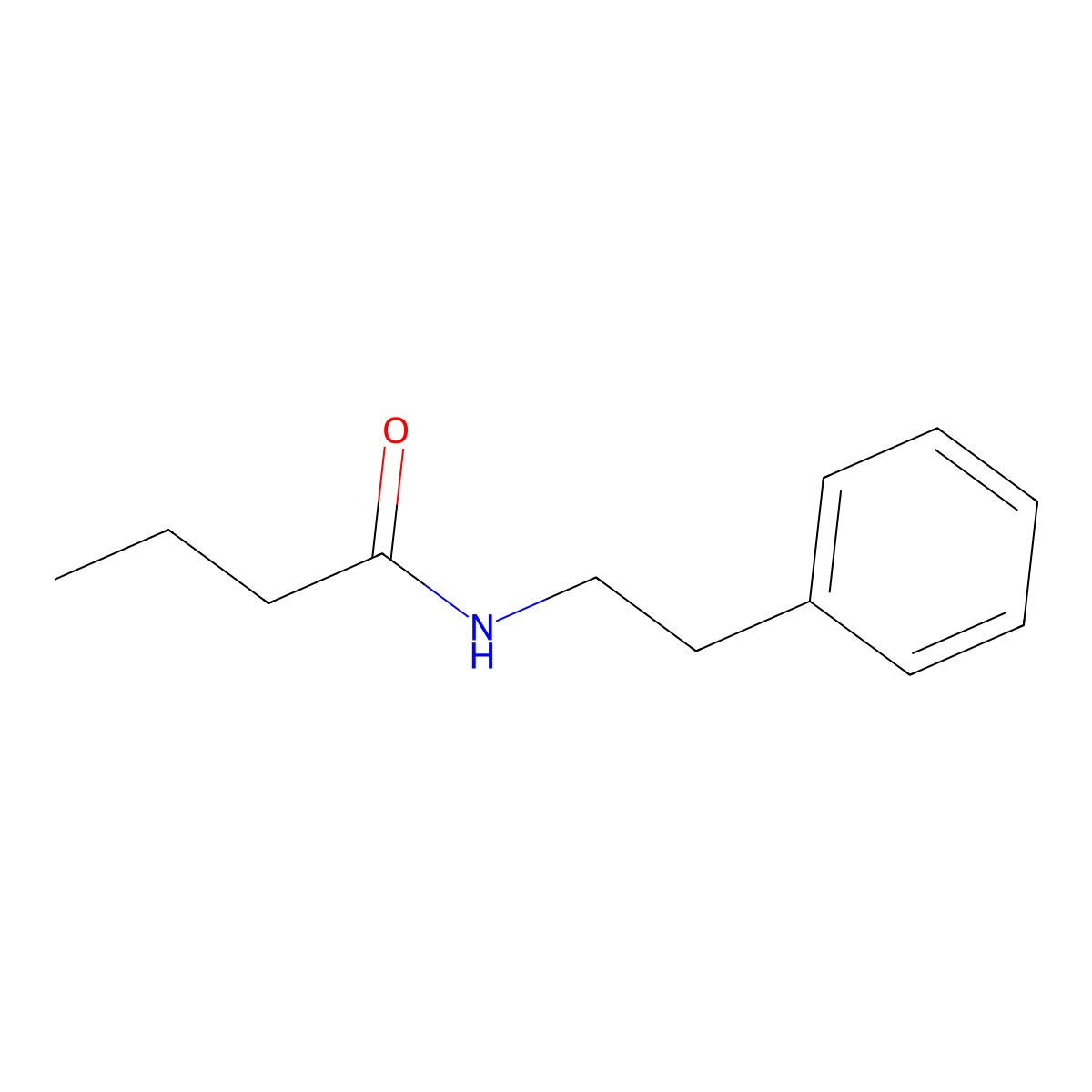n-(2-Phenylethyl)butanamide molecular structure, CAS 6283-13-2