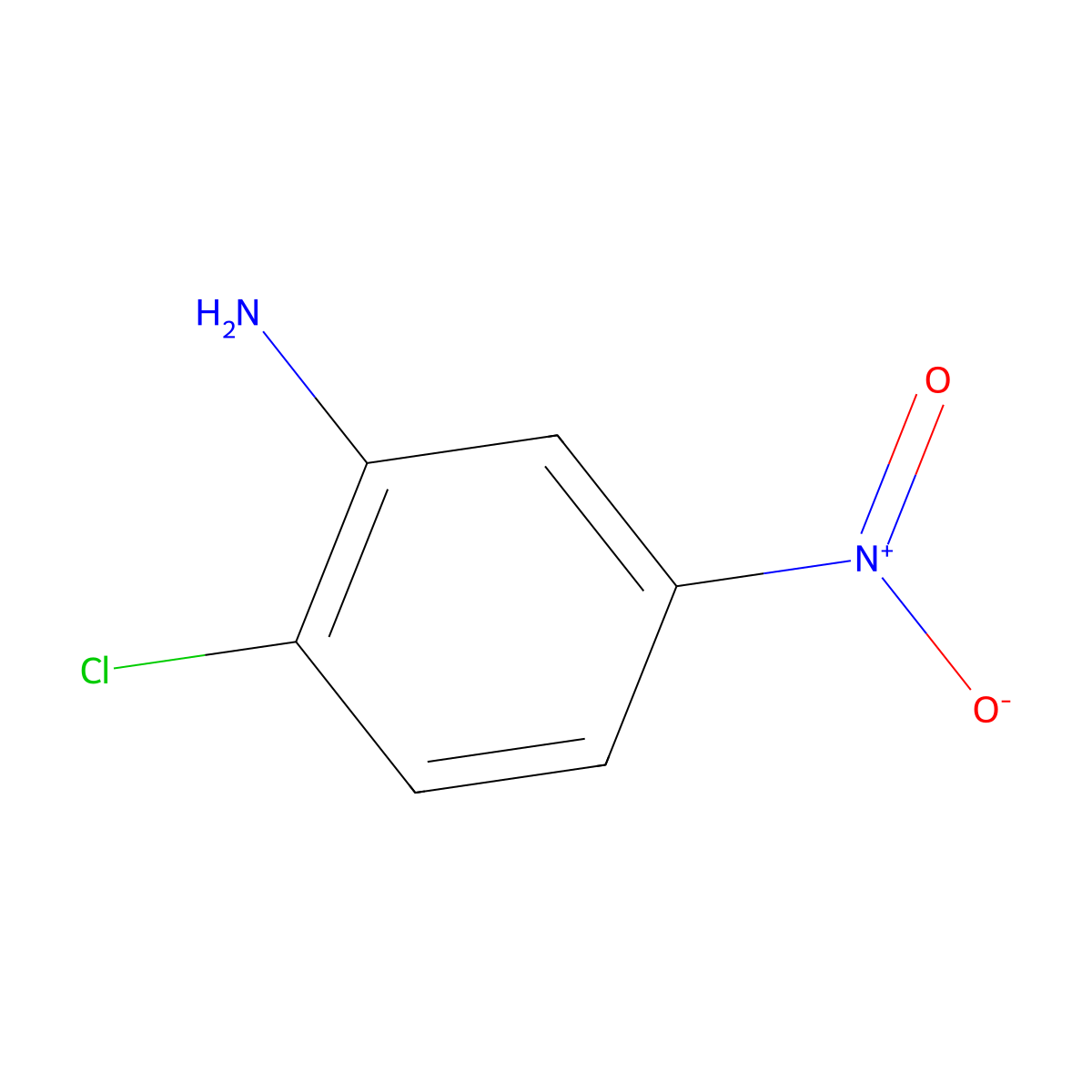 2-Chloro-5-nitroaniline molecular structure, CAS 6283-25-6