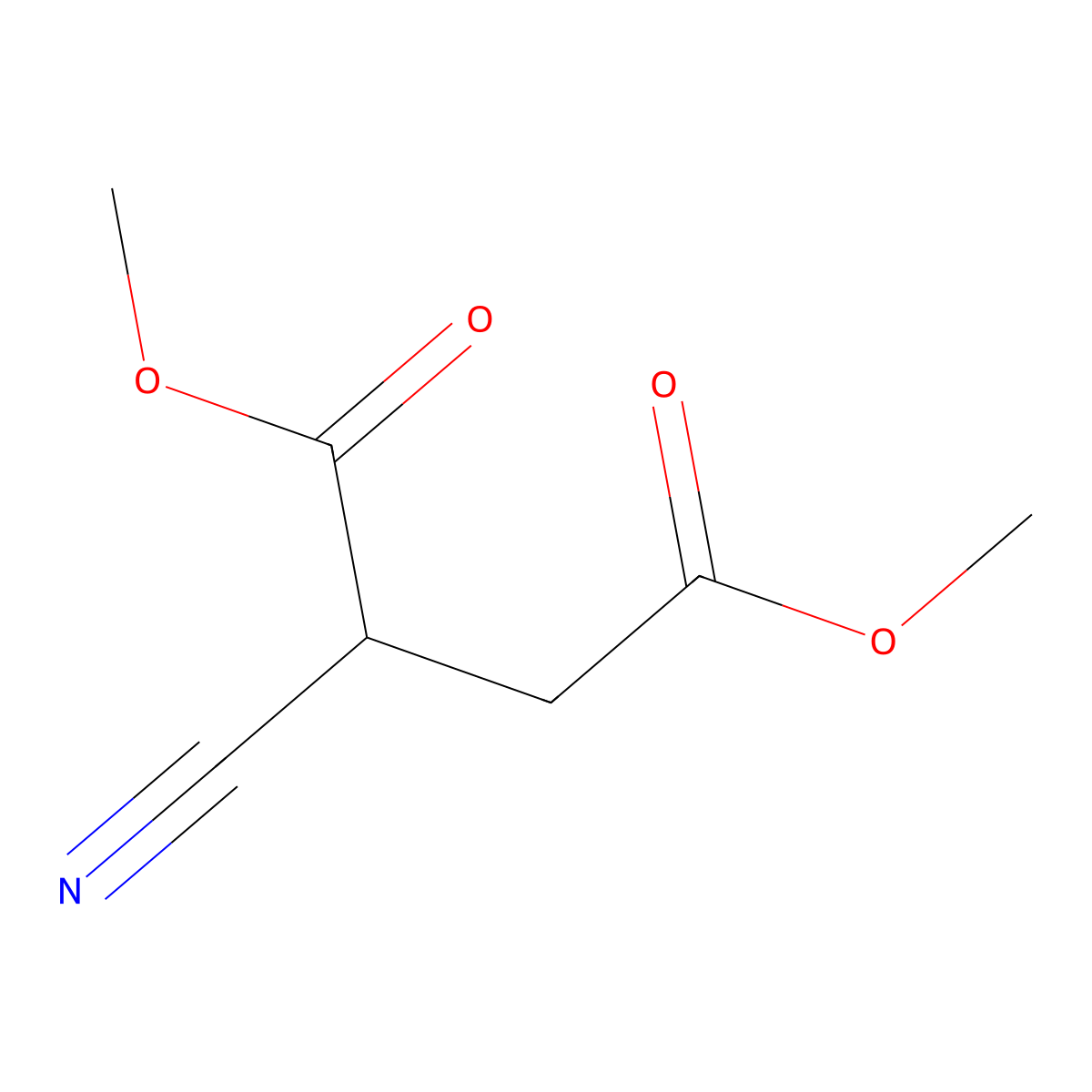 2-Cyanobutanedioic acid dimethyl ester molecular structure, CAS 6283-71-2