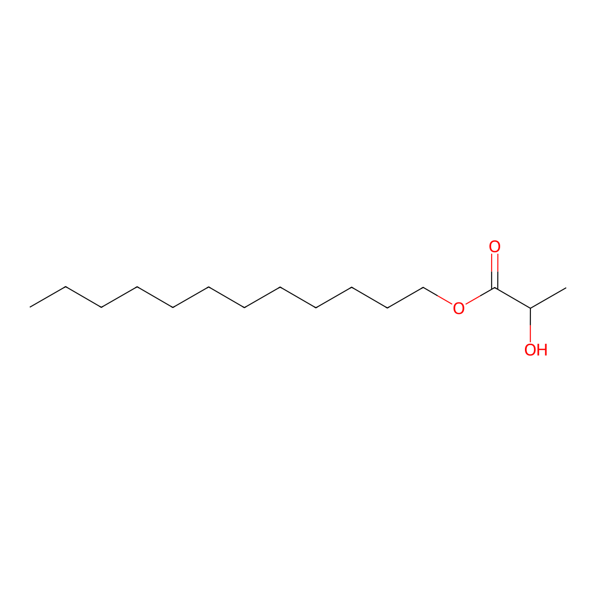 Lauryl Lactate molecular structure, CAS 6283-92-7