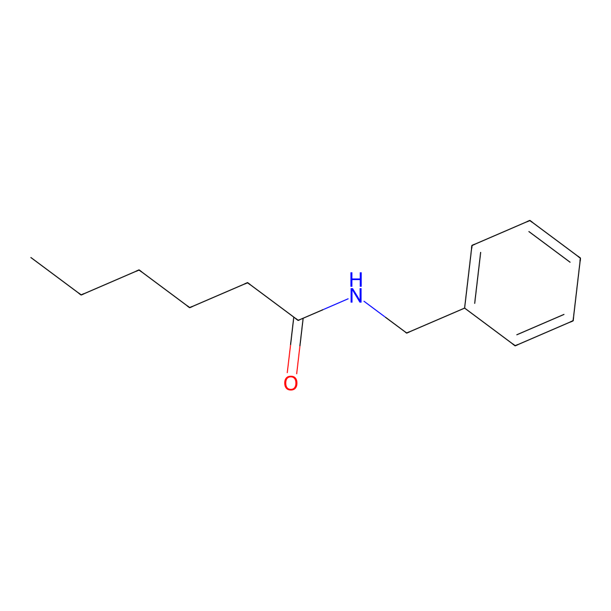 n-Benzylhexanamide molecular structure, CAS 6283-98-3