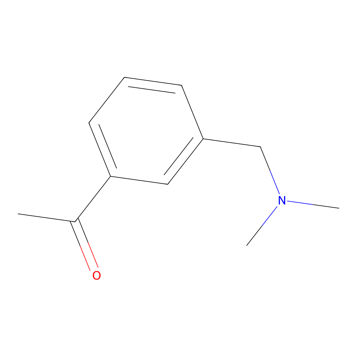 1-(3-((Dimethylamino)methyl)phenyl)ethanone molecular structure, CAS 628305-89-5