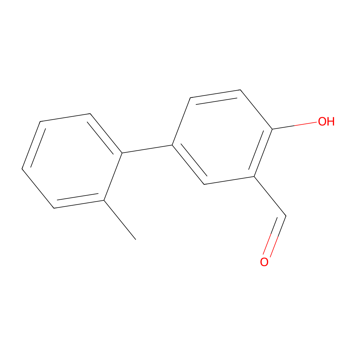 4-Hydroxy-2'-methyl[1,1'-biphenyl]-3-carbaldehyde molecular structure, CAS 628305-98-6