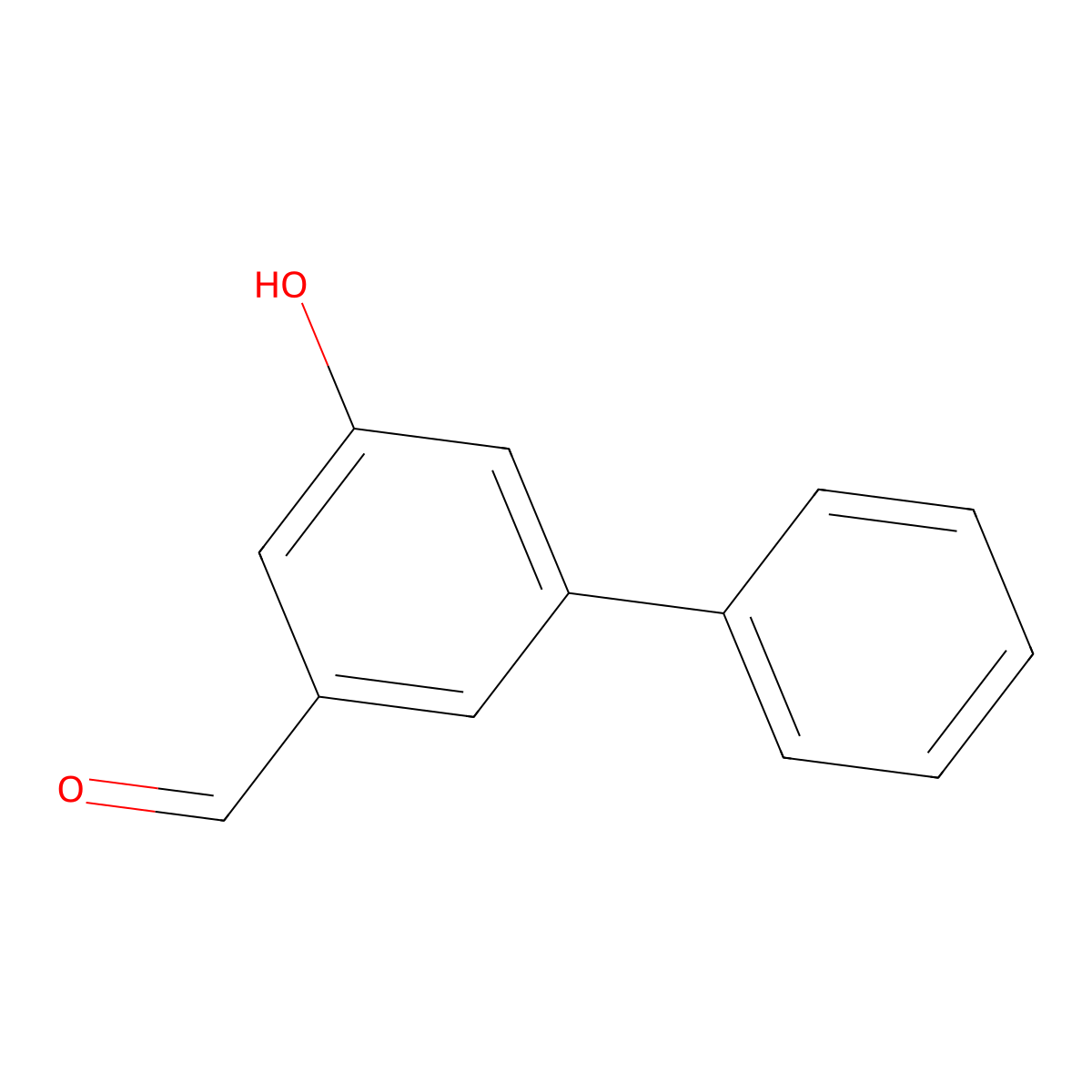 5-Hydroxy-[1,1'-biphenyl]-3-carbaldehyde molecular structure, CAS 628306-54-7