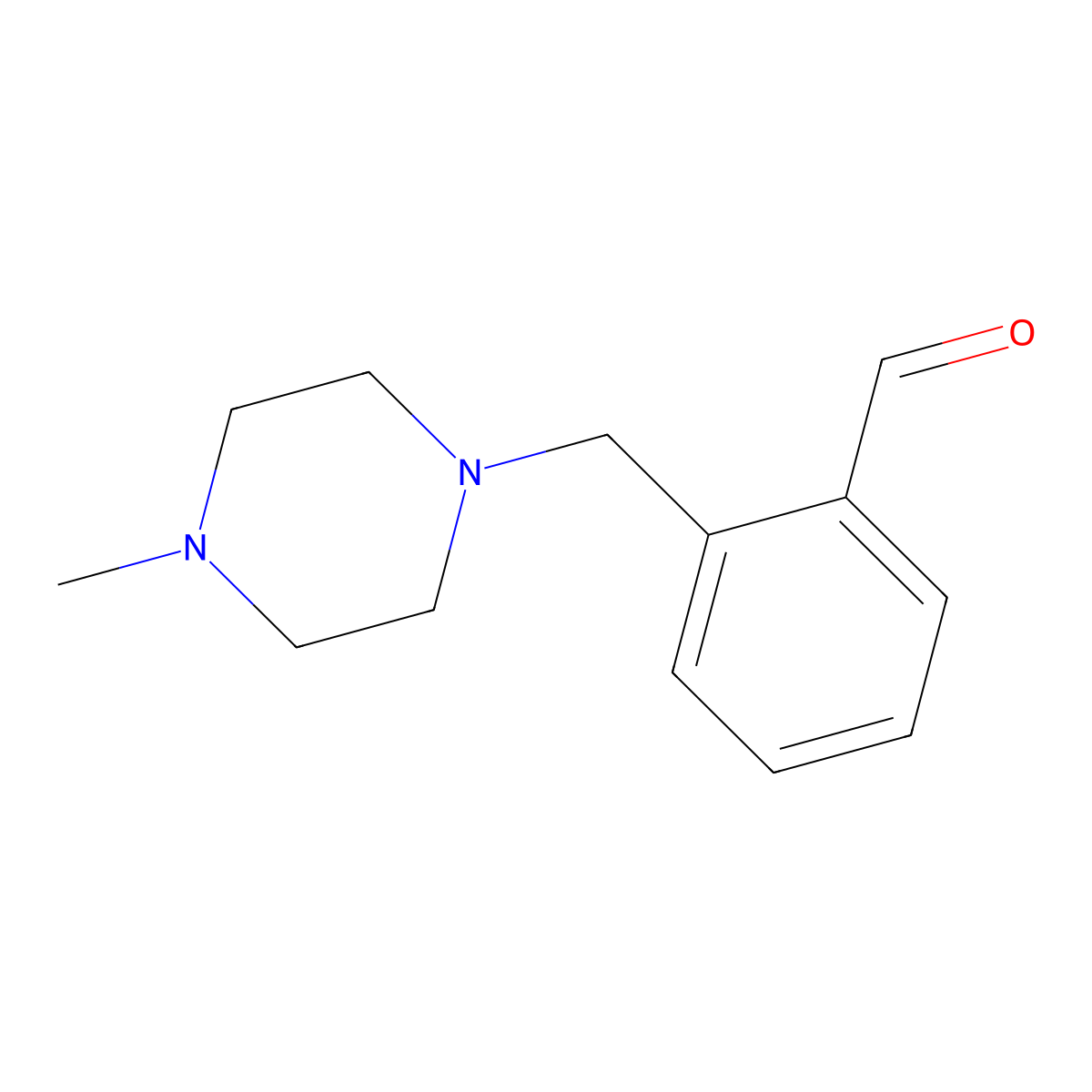 2-[(4-Methylpiperazin-1-yl)methyl]benzaldehyde molecular structure, CAS 628311-19-3
