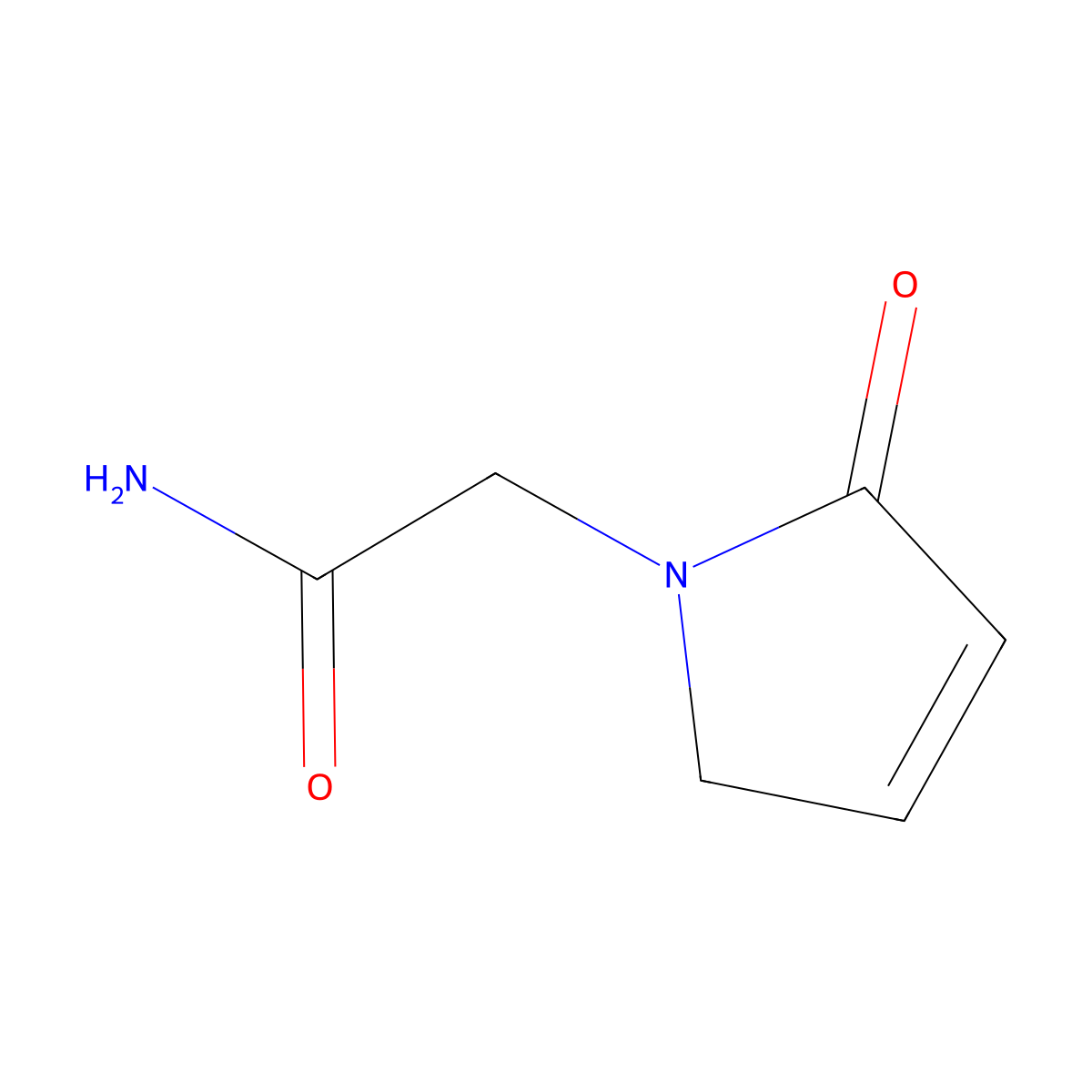 2-(2-Oxo-2,5-dihydro-1H-pyrrol-1-yl)acetamide molecular structure, CAS 62833-66-3